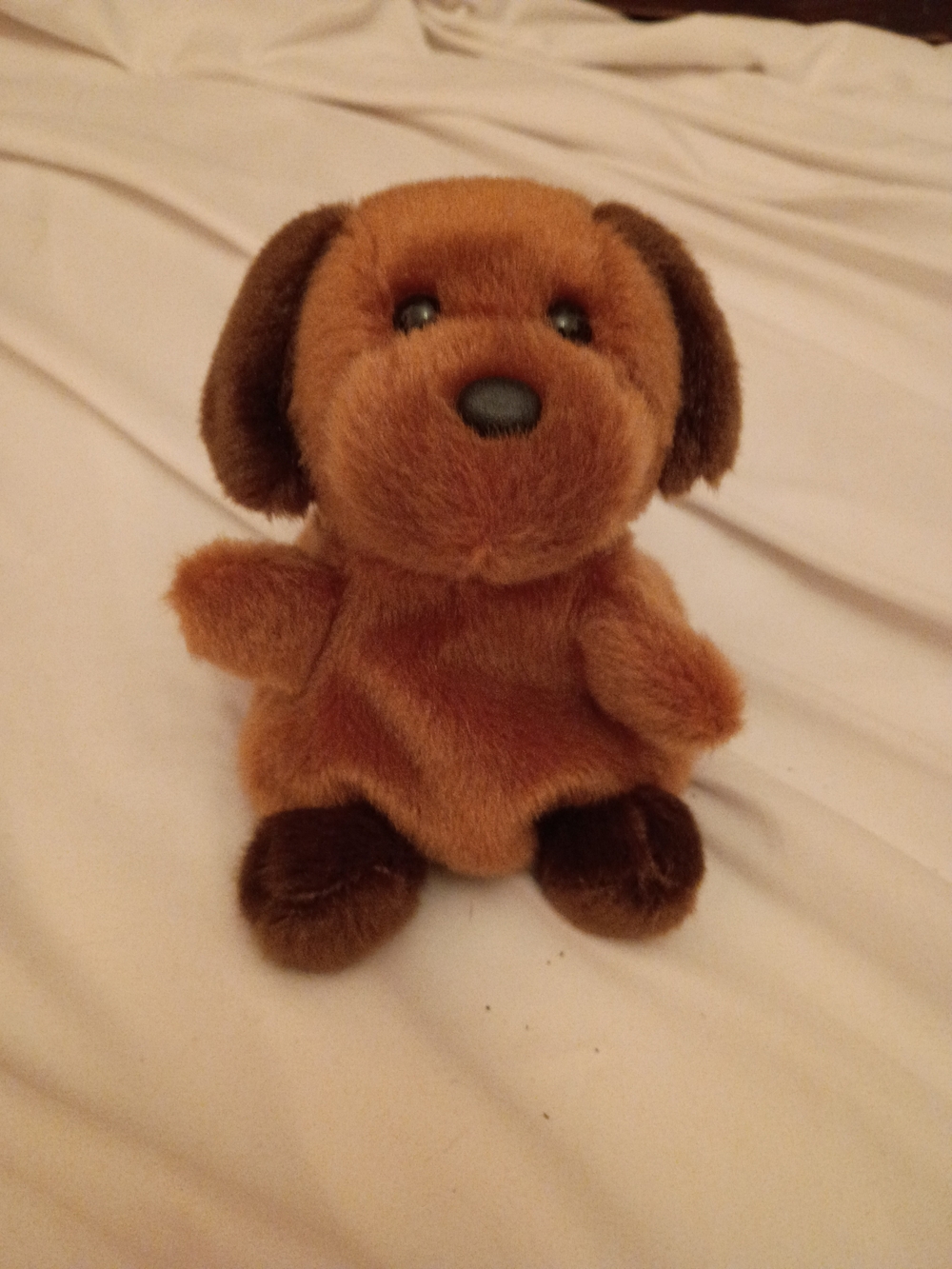 Plush Brown Puppy Dog Toy - Soft Stuffed Pet Plush